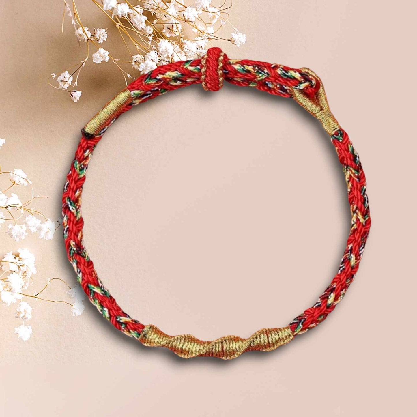 Bracelet chinois Porte bonheur tissés à la main