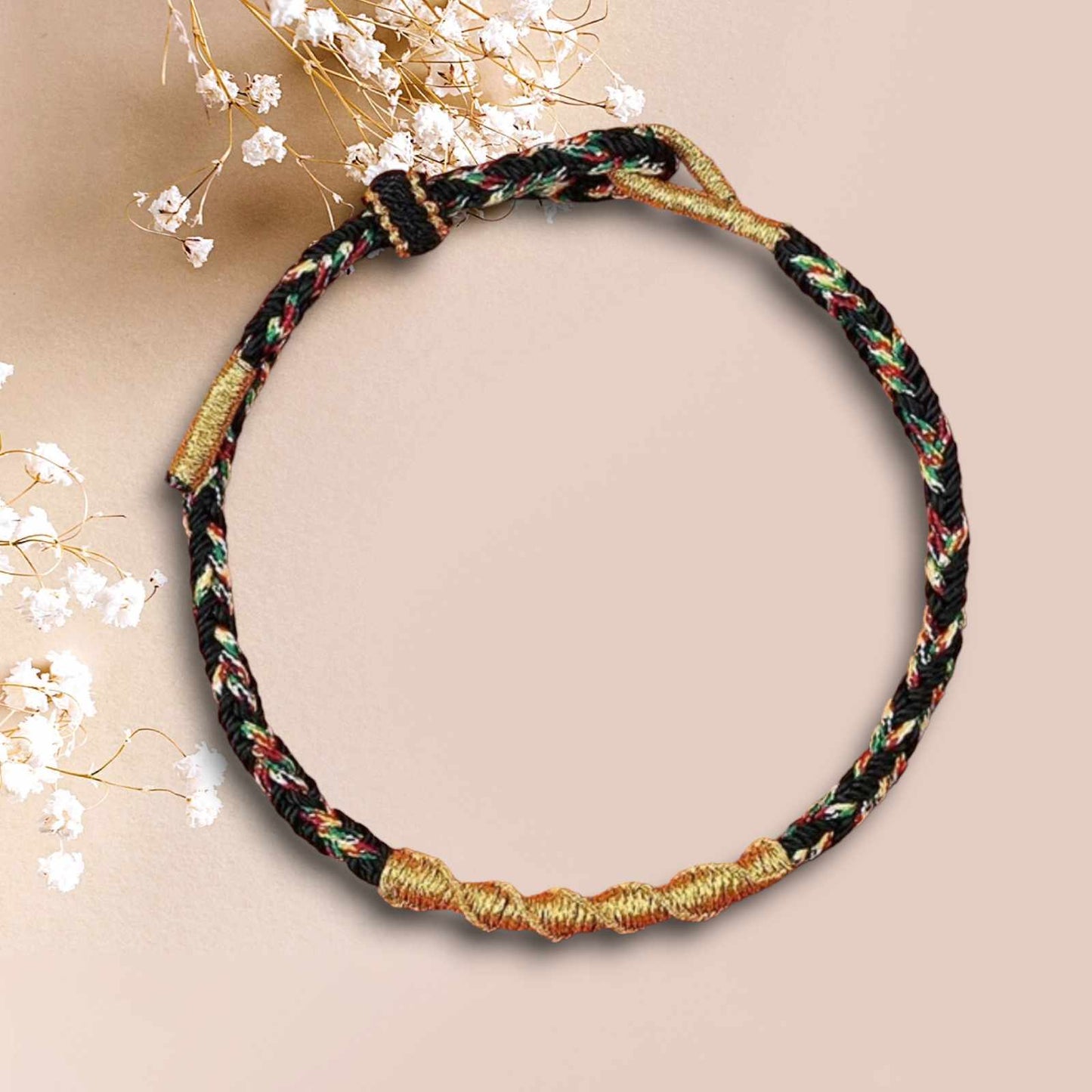Bracelet chinois Porte bonheur tissés à la main