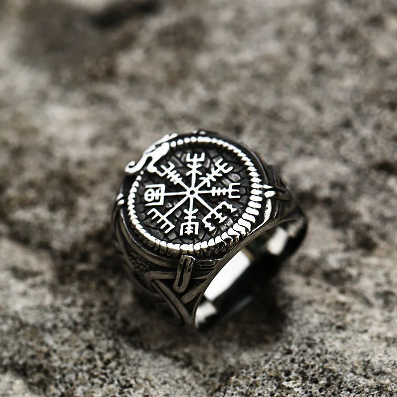 Beier 316L Stainless steel nose viking men ring Dragon Animal Pagan Odin Amulet Vegvisir scandinavian fashion jewelry BR8-622