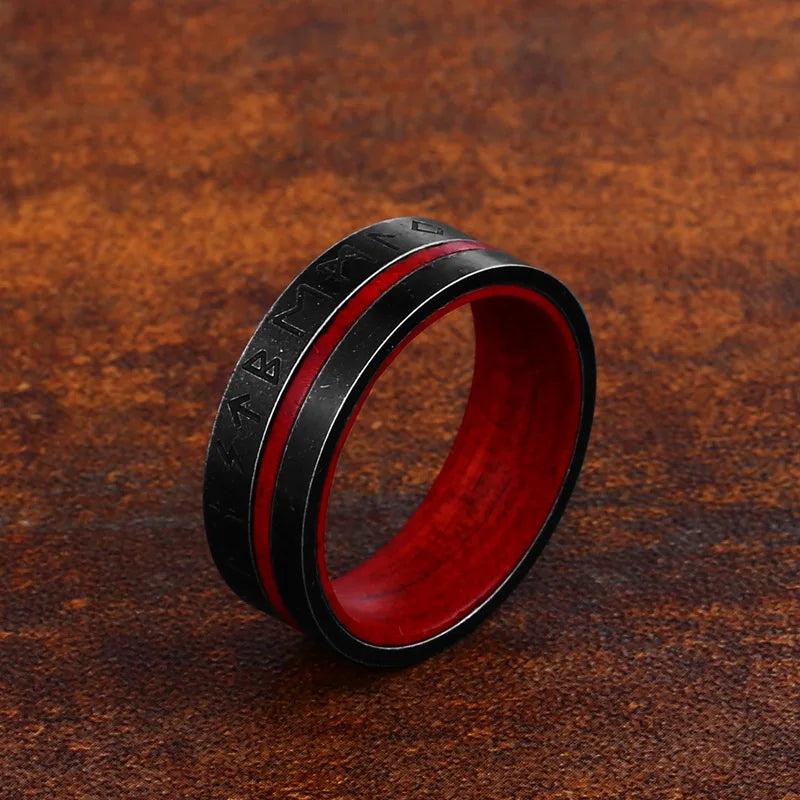 Anneaux Retro Viking Titanium Steel