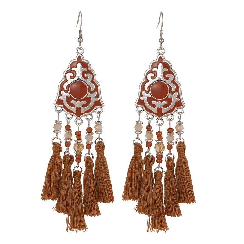 Boucle d'oreilles ethnique