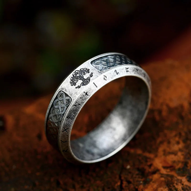 Anneaux rune viking Arbre de vie