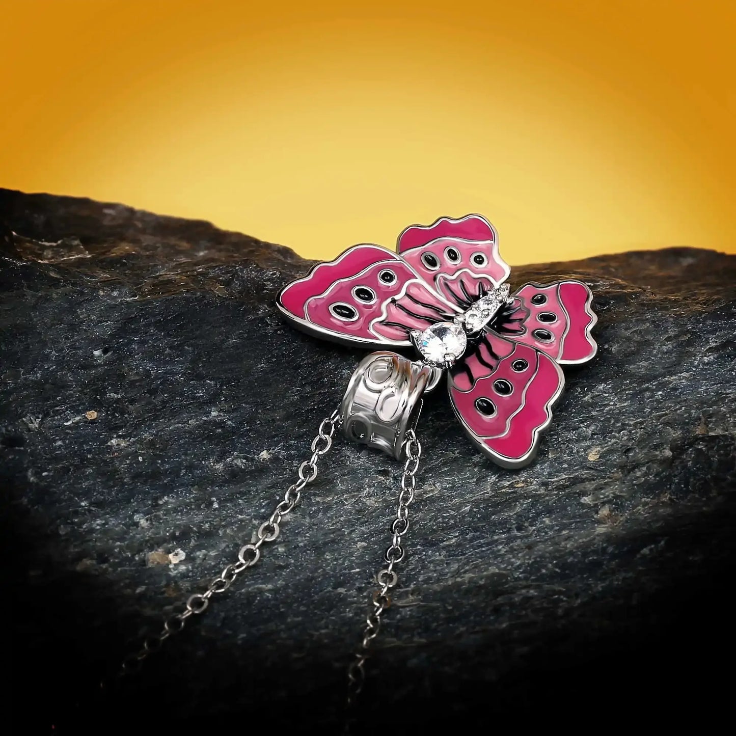 Pendentif Butterfly Argent S925 & Zirconium