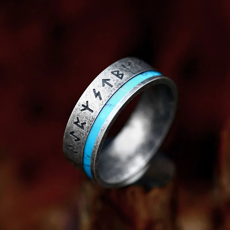 Anneaux Retro Viking Titanium Steel