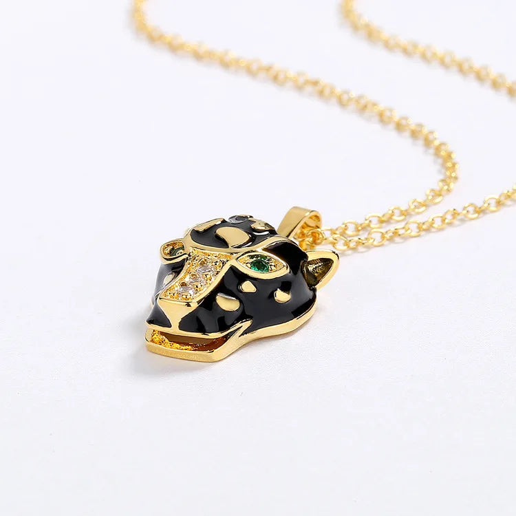 Set Bijoux Panthère Noire – Regard d'Émeraude Bague/boucle d'oreilles/Pendentif