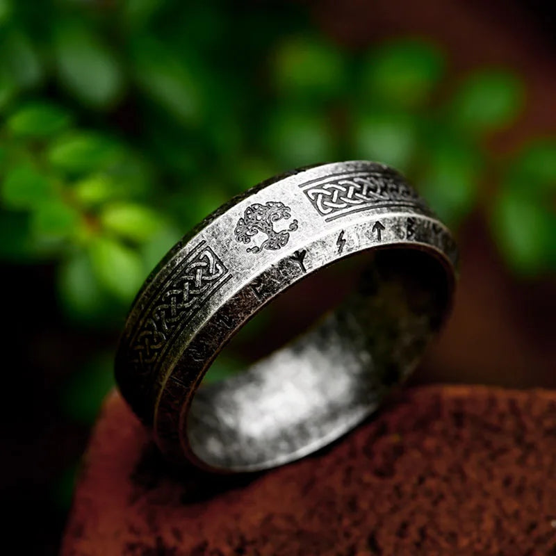 Anneaux rune viking Arbre de vie