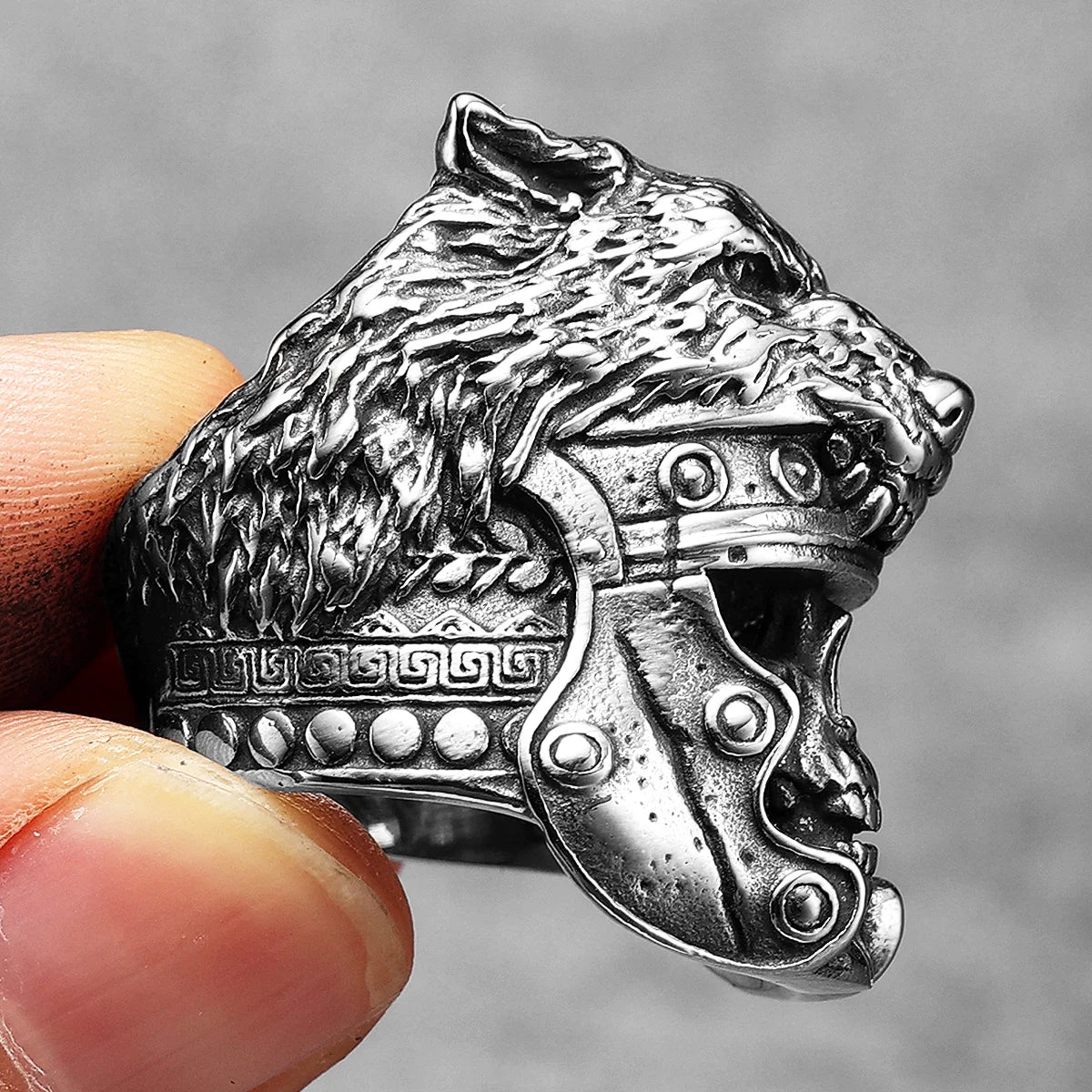 Anneaux Soldat Antique Skull&Bown