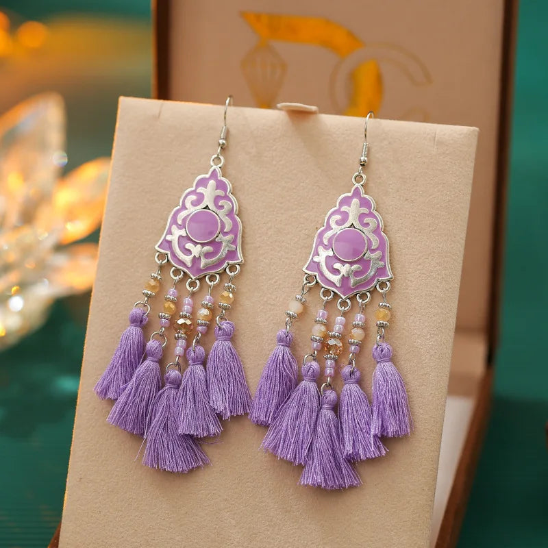 Boucle d'oreilles ethnique