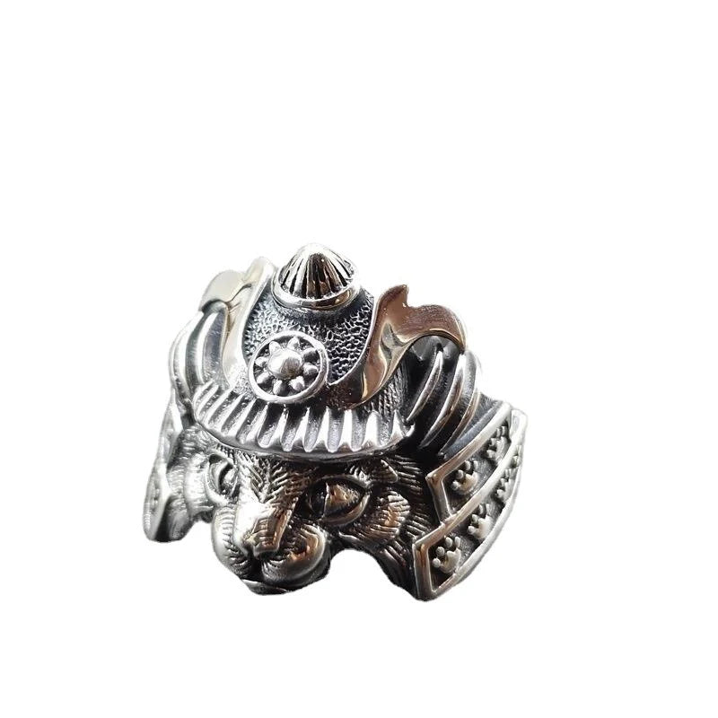 Bague Ajustable Chat Samurai