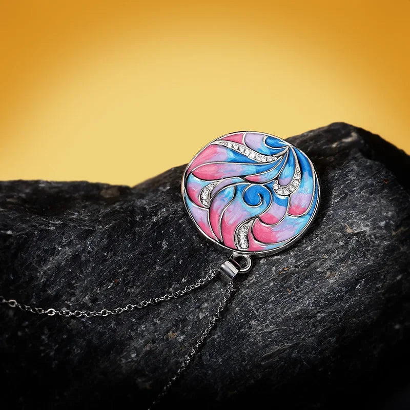 Pendentif Flamme dansante Argent S925