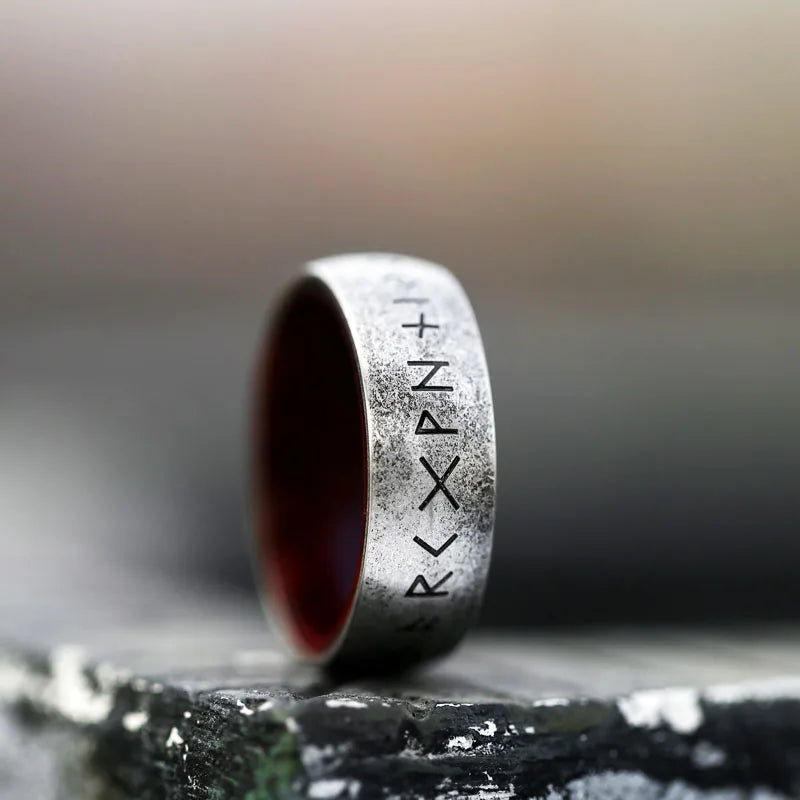 Anneaux Retro Viking Titanium Steel