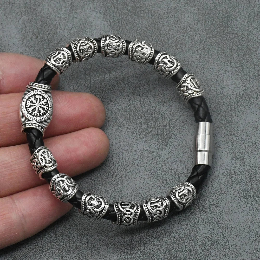 Bracelet Viking Vegvisir 3/11/13 Runes