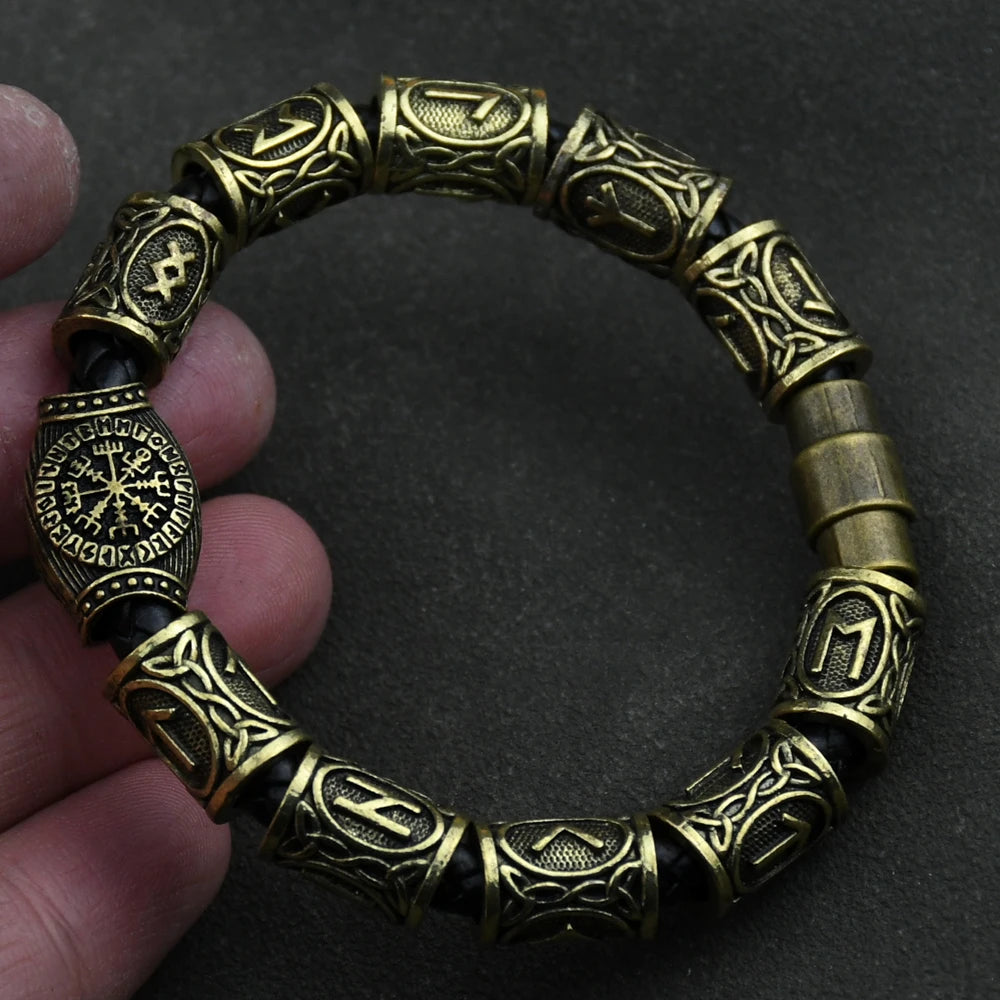 Bracelet Viking Vegvisir 3/11/13 Runes