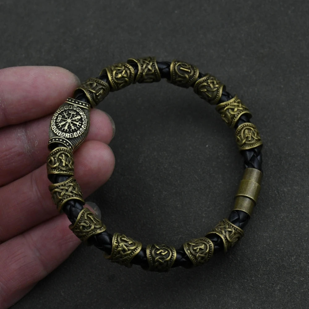 Bracelet Viking Vegvisir 3/11/13 Runes