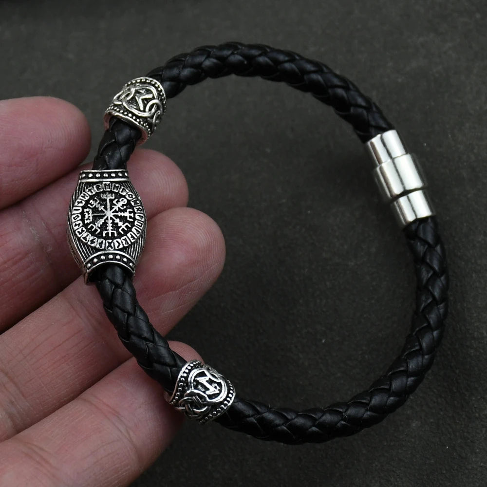 Bracelet Viking Vegvisir 3/11/13 Runes