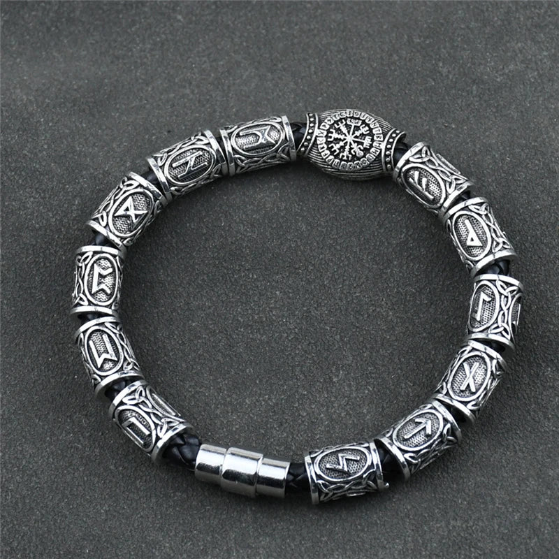 Bracelet Viking Vegvisir 3/11/13 Runes
