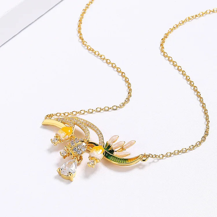 Set bijoux fleur de Lys Bague/Boucle d'oreille/Pendentif Fait main