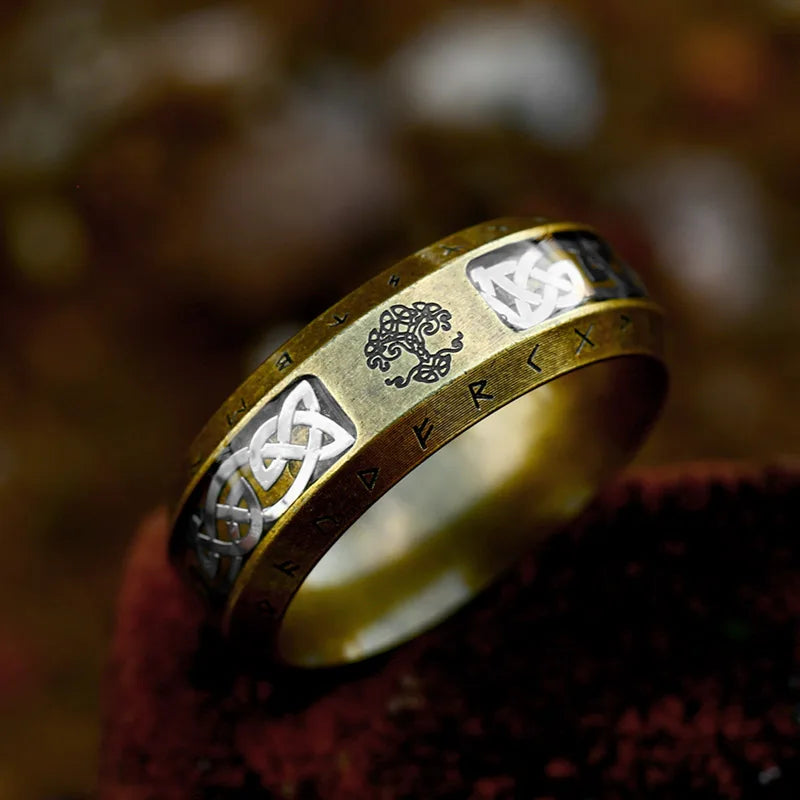 Anneaux rune viking Arbre de vie