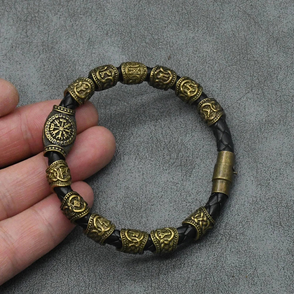 Bracelet Viking Vegvisir 3/11/13 Runes