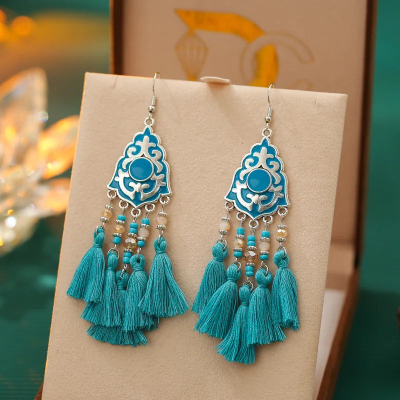Boucle d'oreilles ethnique