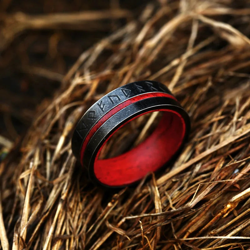 Anneaux Retro Viking Titanium Steel