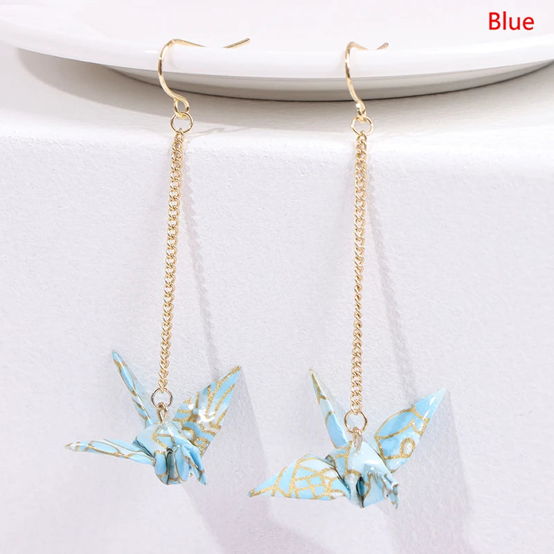 Boucle d'oreilles Origami oiseaux