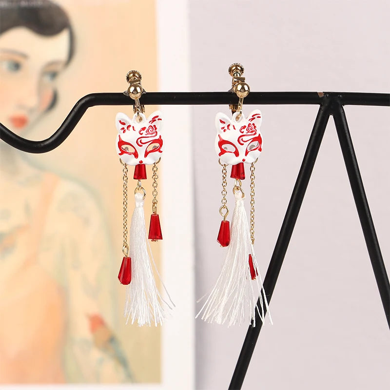 Boucle d'oreilles Masque de renard