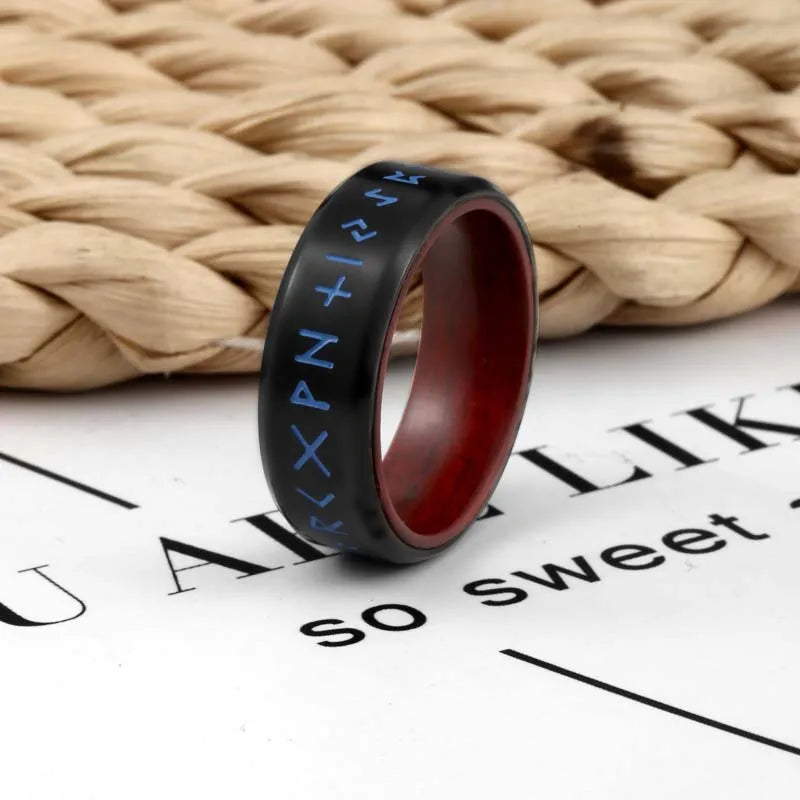 Anneaux Retro Viking Titanium Steel