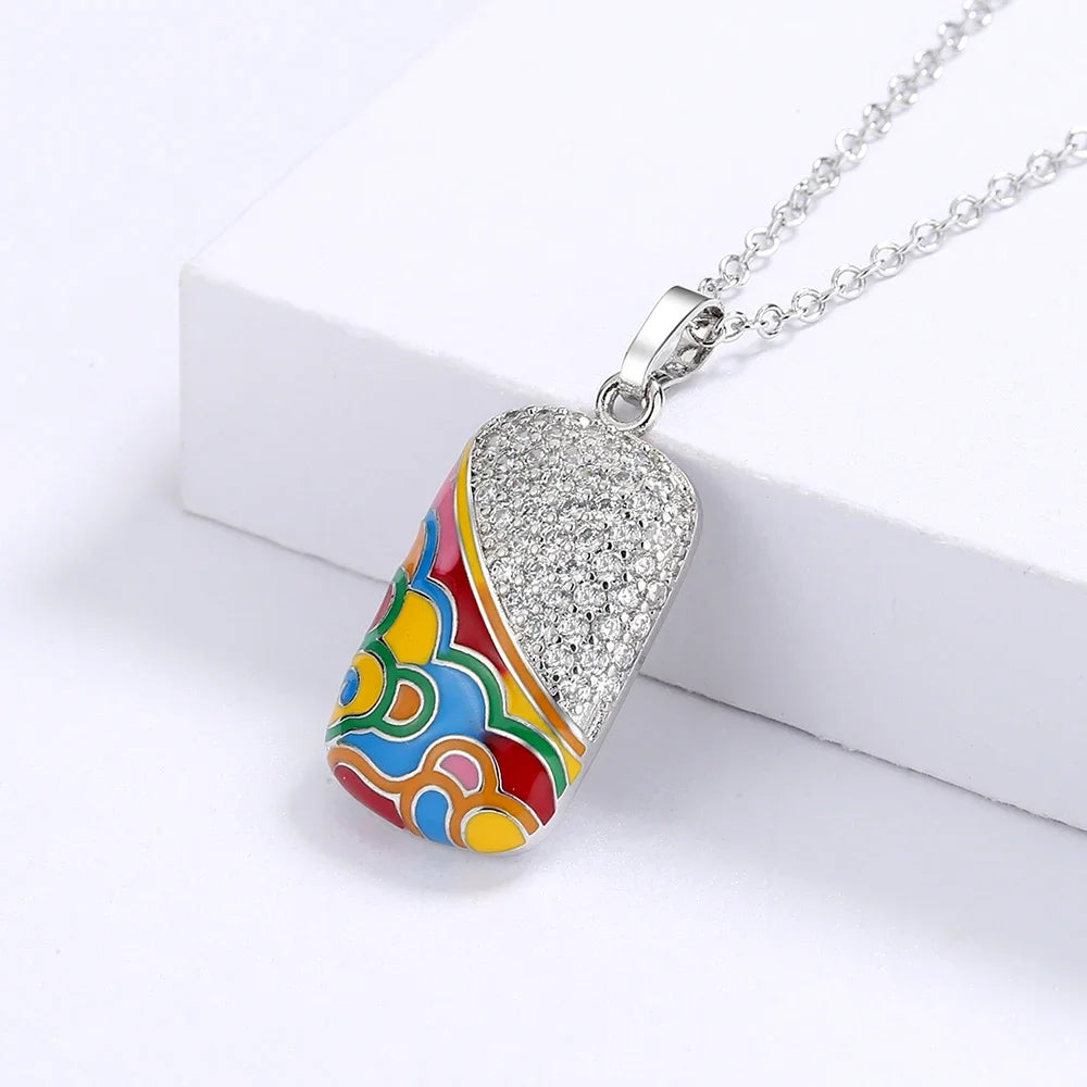 Irregular Pendentif Argent S925 & Zirconium