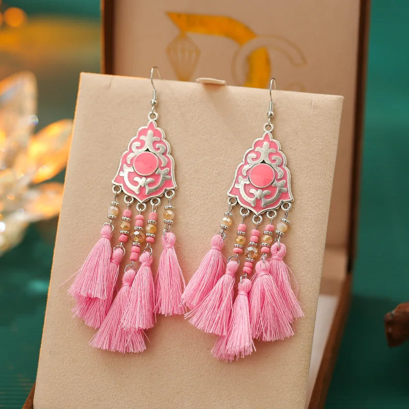 Boucle d'oreilles ethnique