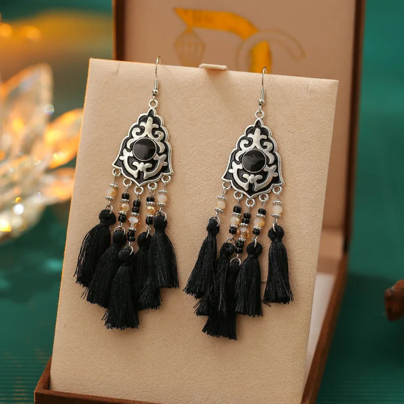 Boucle d'oreilles ethnique