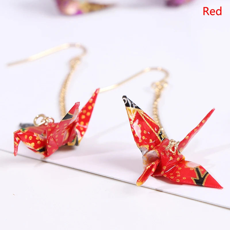 Boucle d'oreilles Origami oiseaux