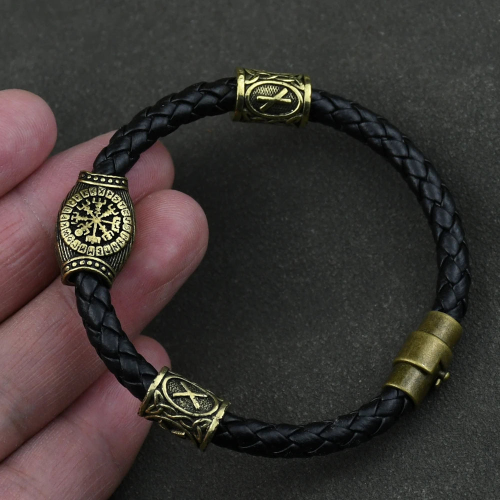 Bracelet Viking Vegvisir 3/11/13 Runes