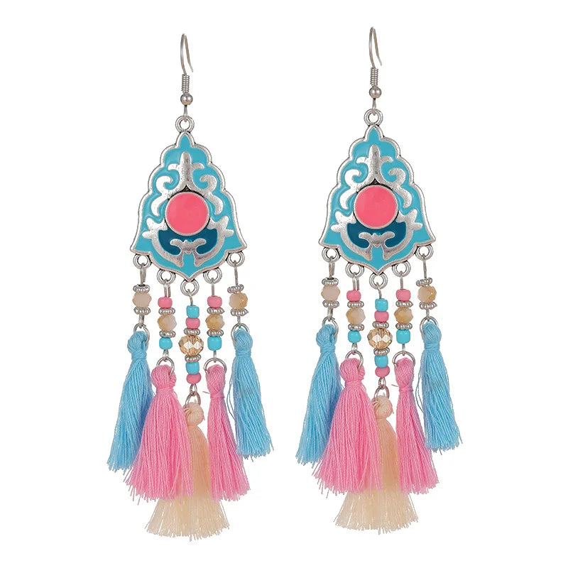 Boucle d'oreilles ethnique