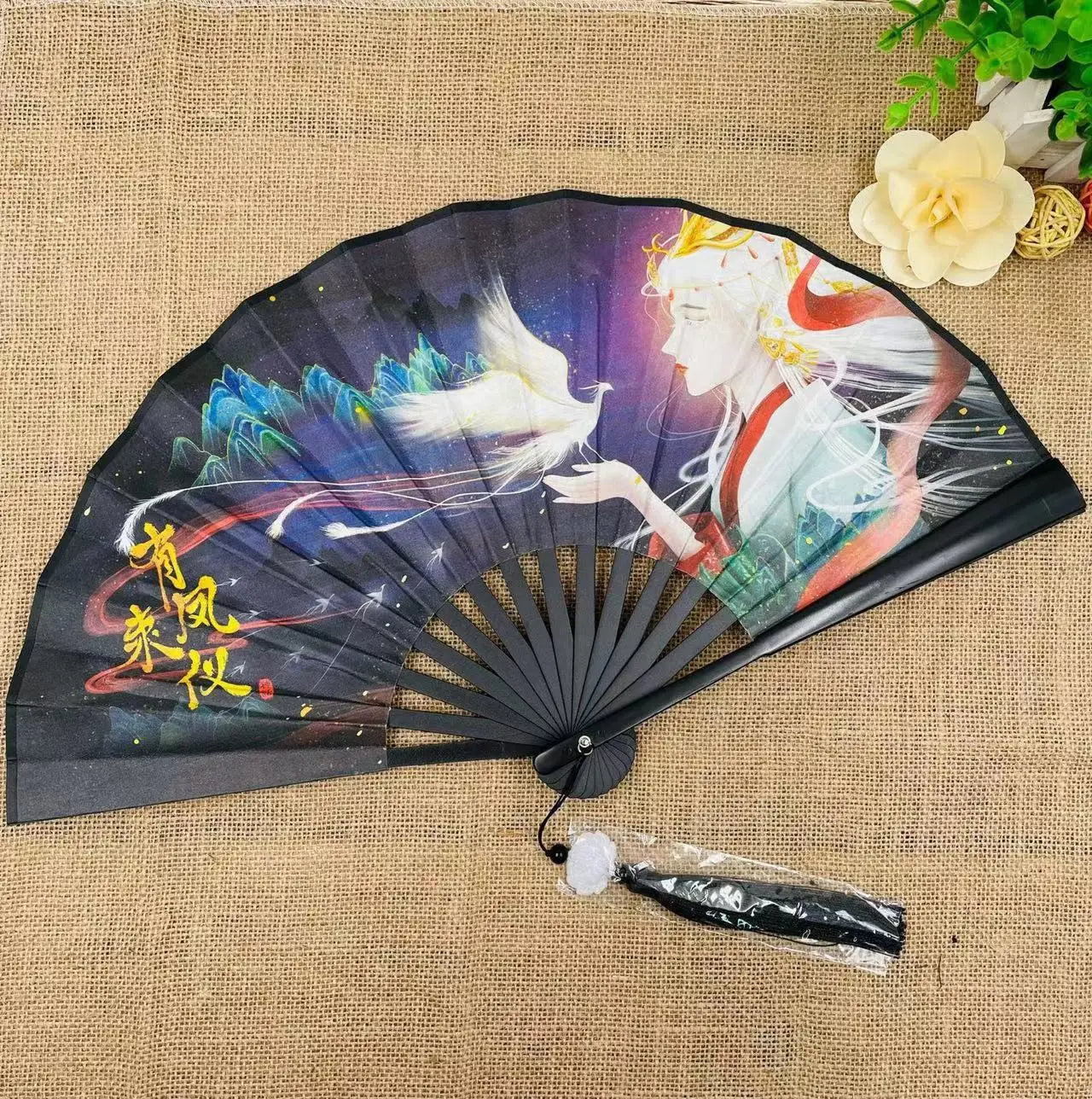 Eventail traditionnel Légendes chinoise