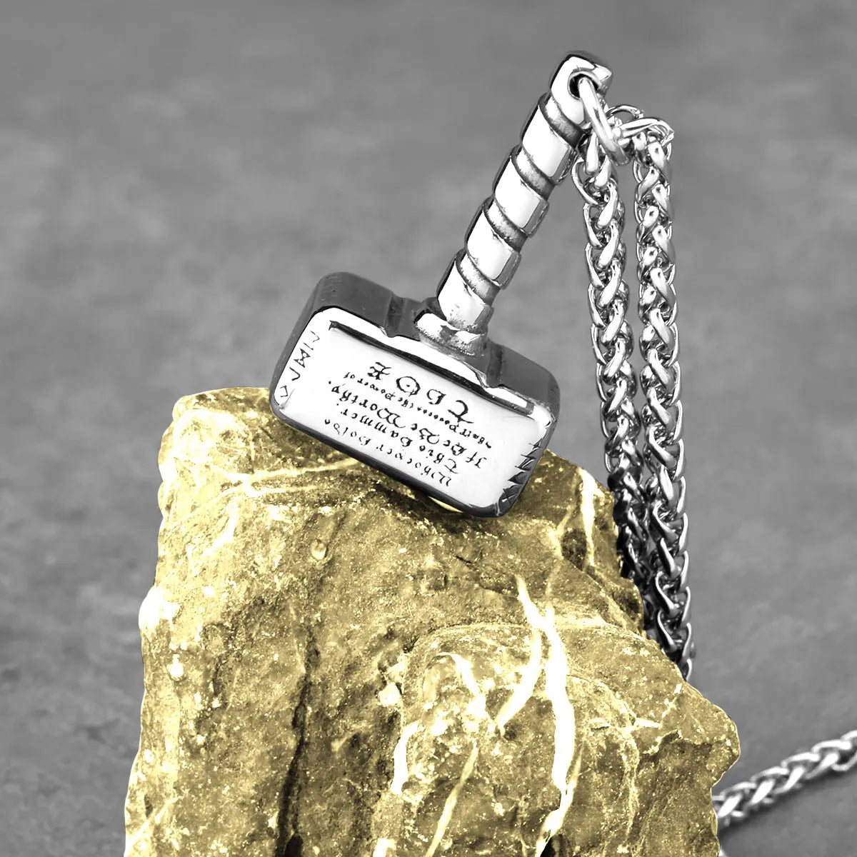 Stainless Steel Nordic Viking Thor's Hammer Necklace Men Valknut Rune Amulet Fashion Vintage Pendant Necklace Charm Jewelry