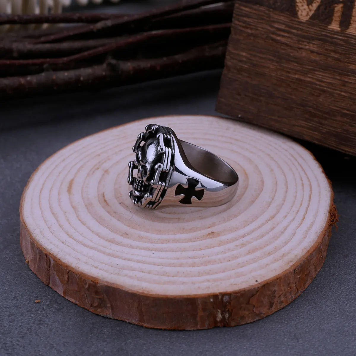 Bague Skull & Chain
