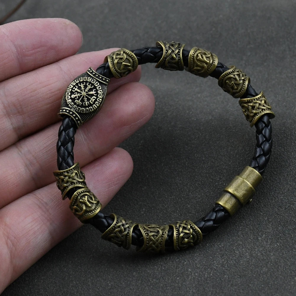 Bracelet Viking Vegvisir 3/11/13 Runes