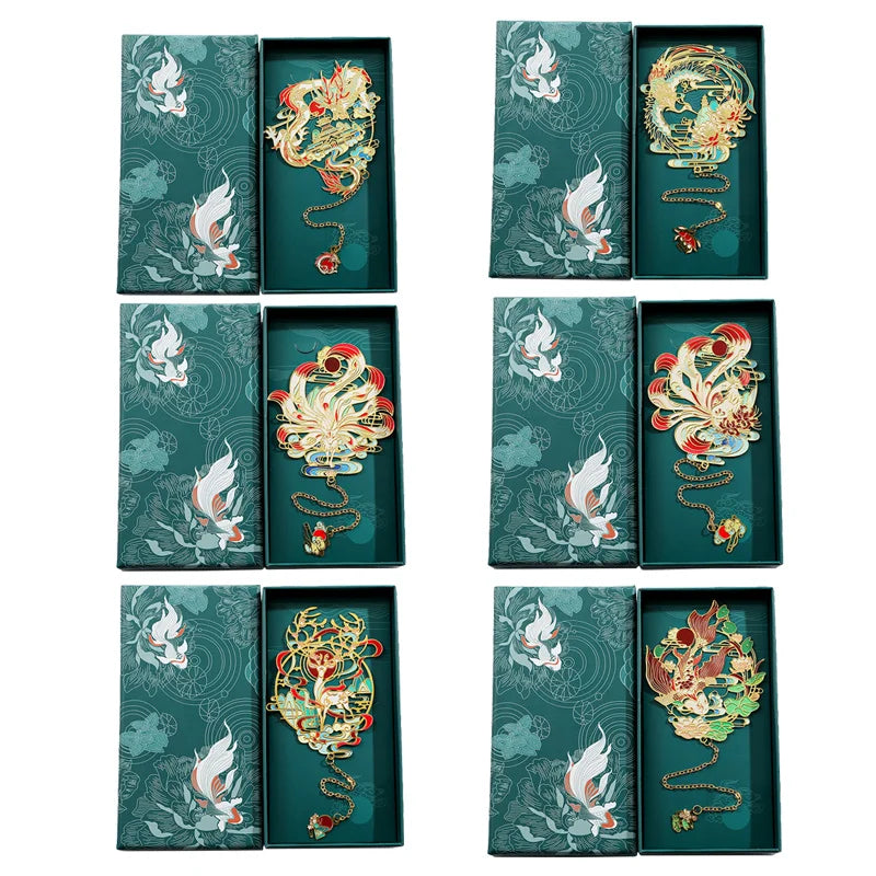 Marque page Bêtes divine chinoise