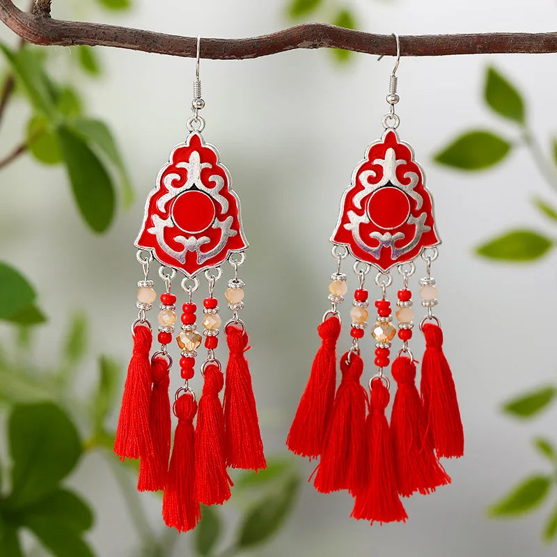 Boucle d'oreilles ethnique