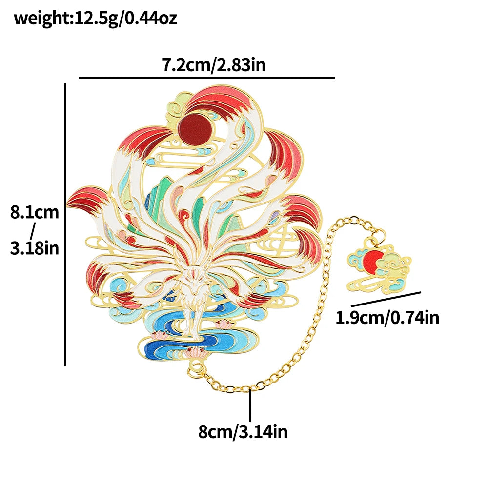 Marque page Bêtes divine chinoise