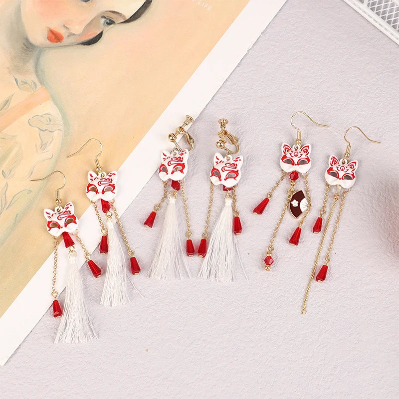 Boucle d'oreilles Masque de renard