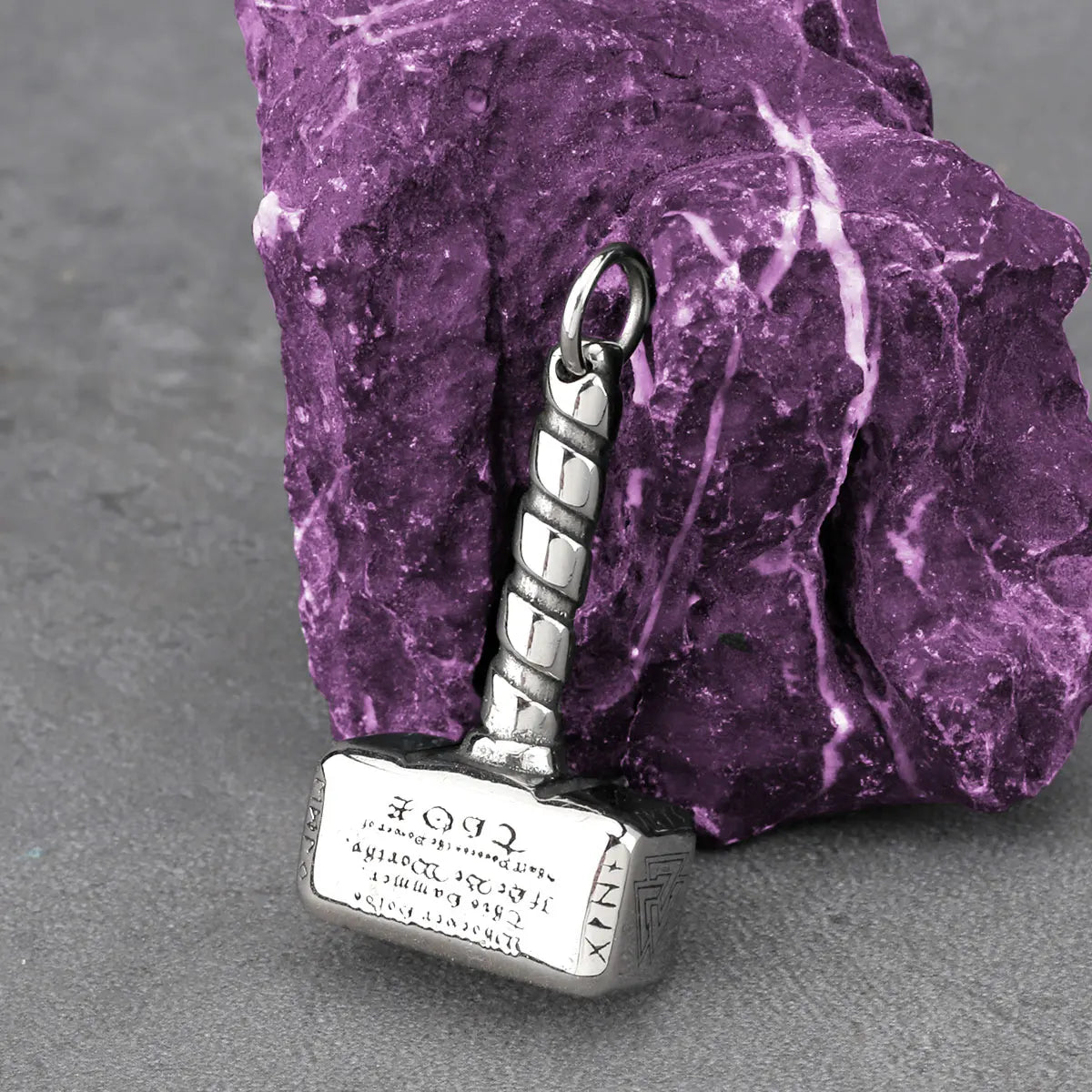 Stainless Steel Nordic Viking Thor's Hammer Necklace Men Valknut Rune Amulet Fashion Vintage Pendant Necklace Charm Jewelry