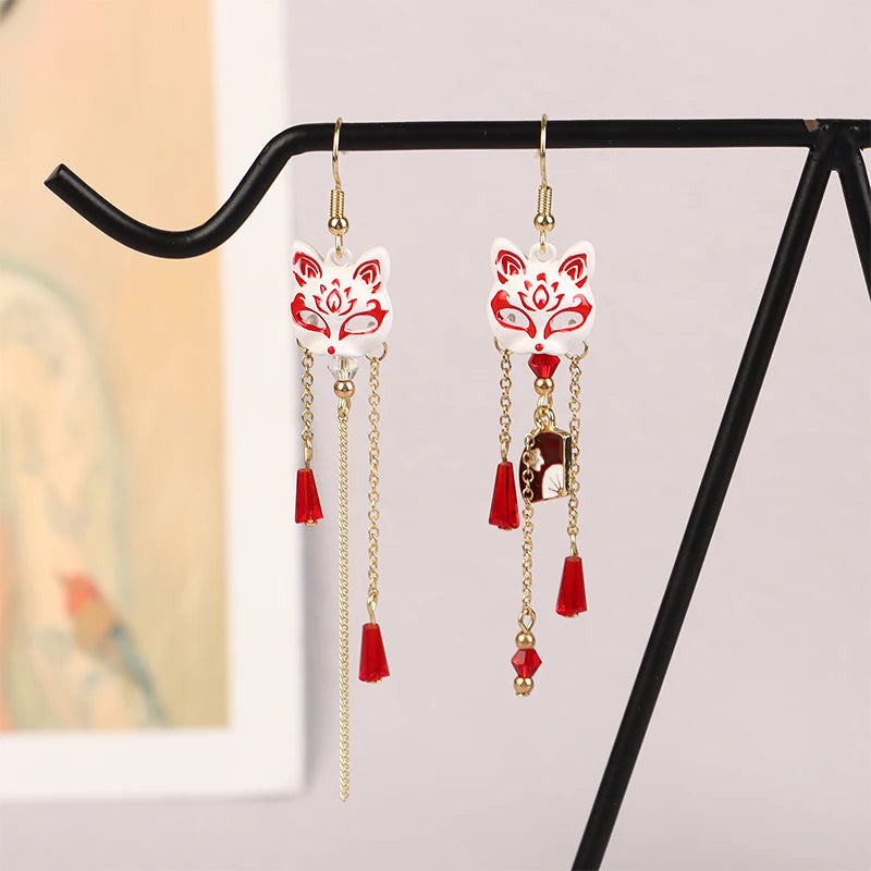 Boucle d'oreilles Masque de renard