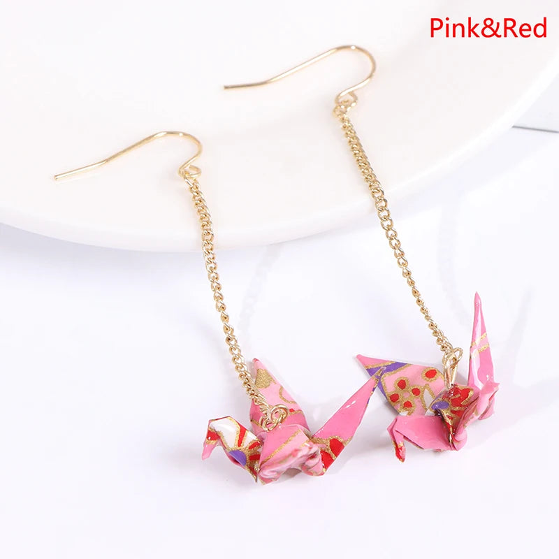 Boucle d'oreilles Origami oiseaux