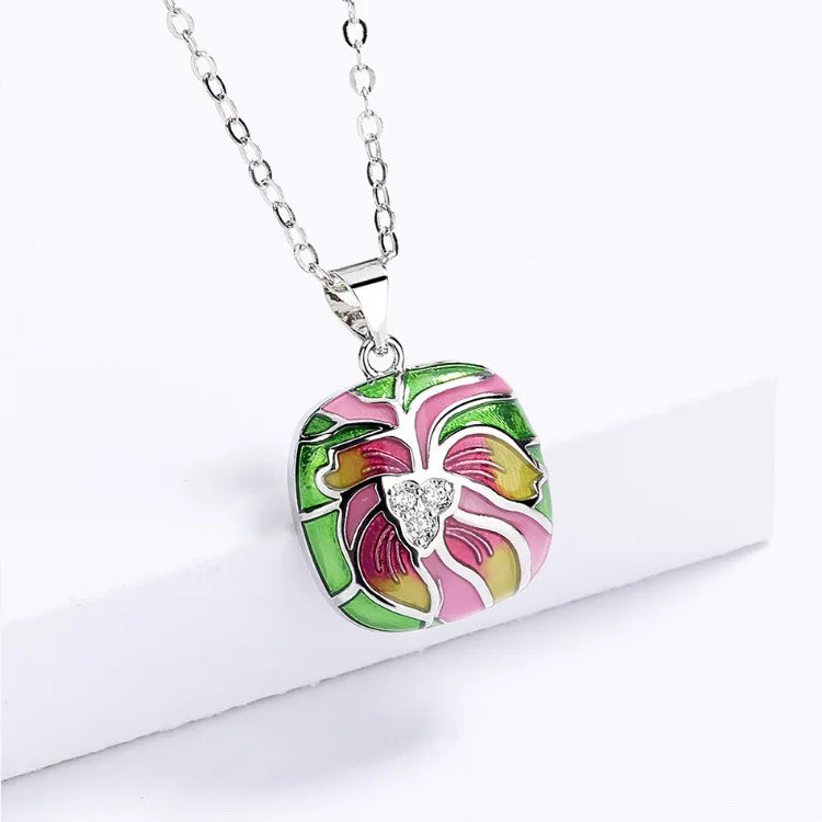 Set bijoux fleurs élégante Bague/Boucle d'oreilles/Pendentif Fait main
