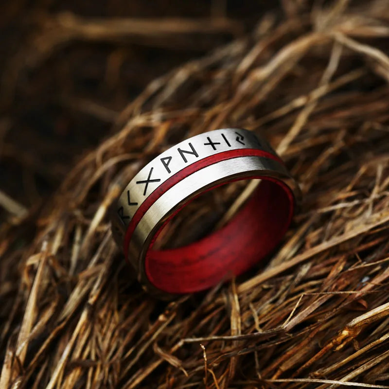 Anneaux Retro Viking Titanium Steel
