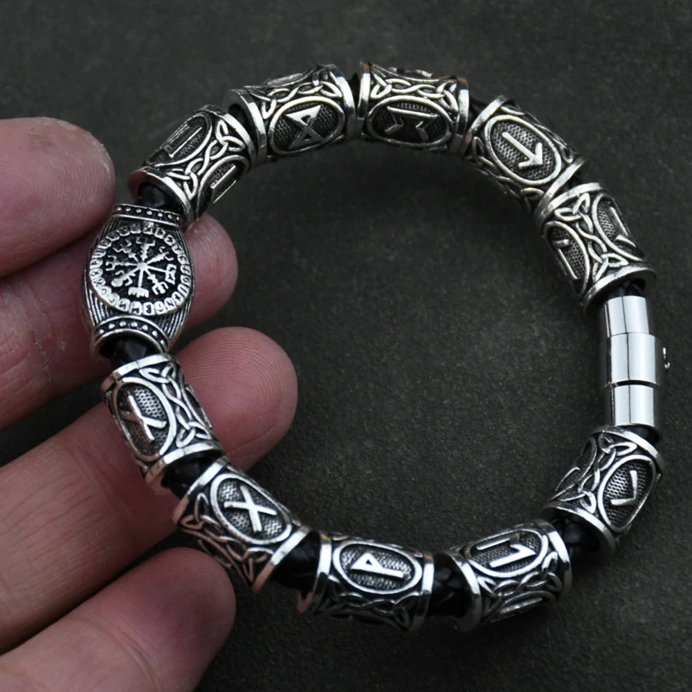 Bracelet Viking Vegvisir 3/11/13 Runes
