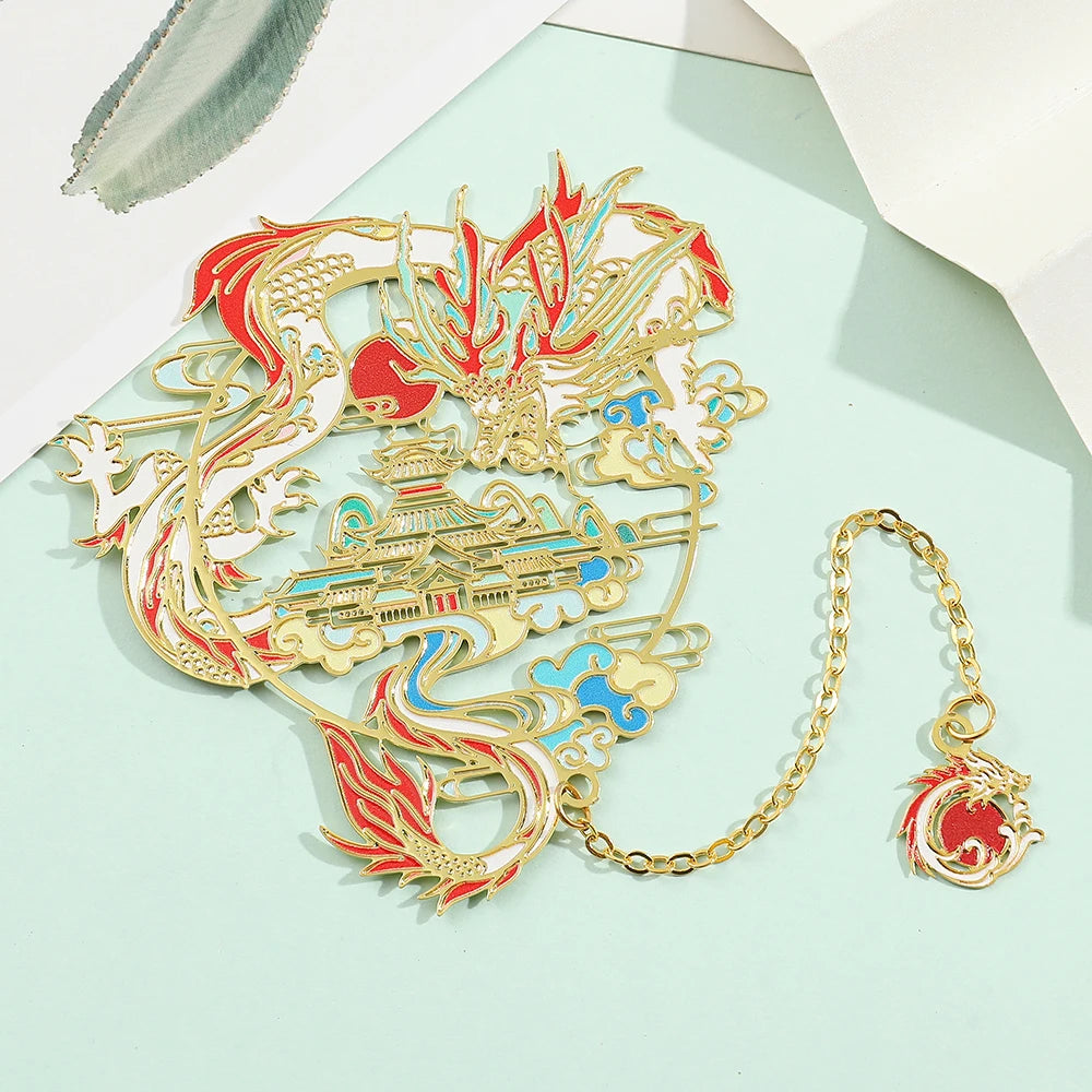 Marque page Bêtes divine chinoise