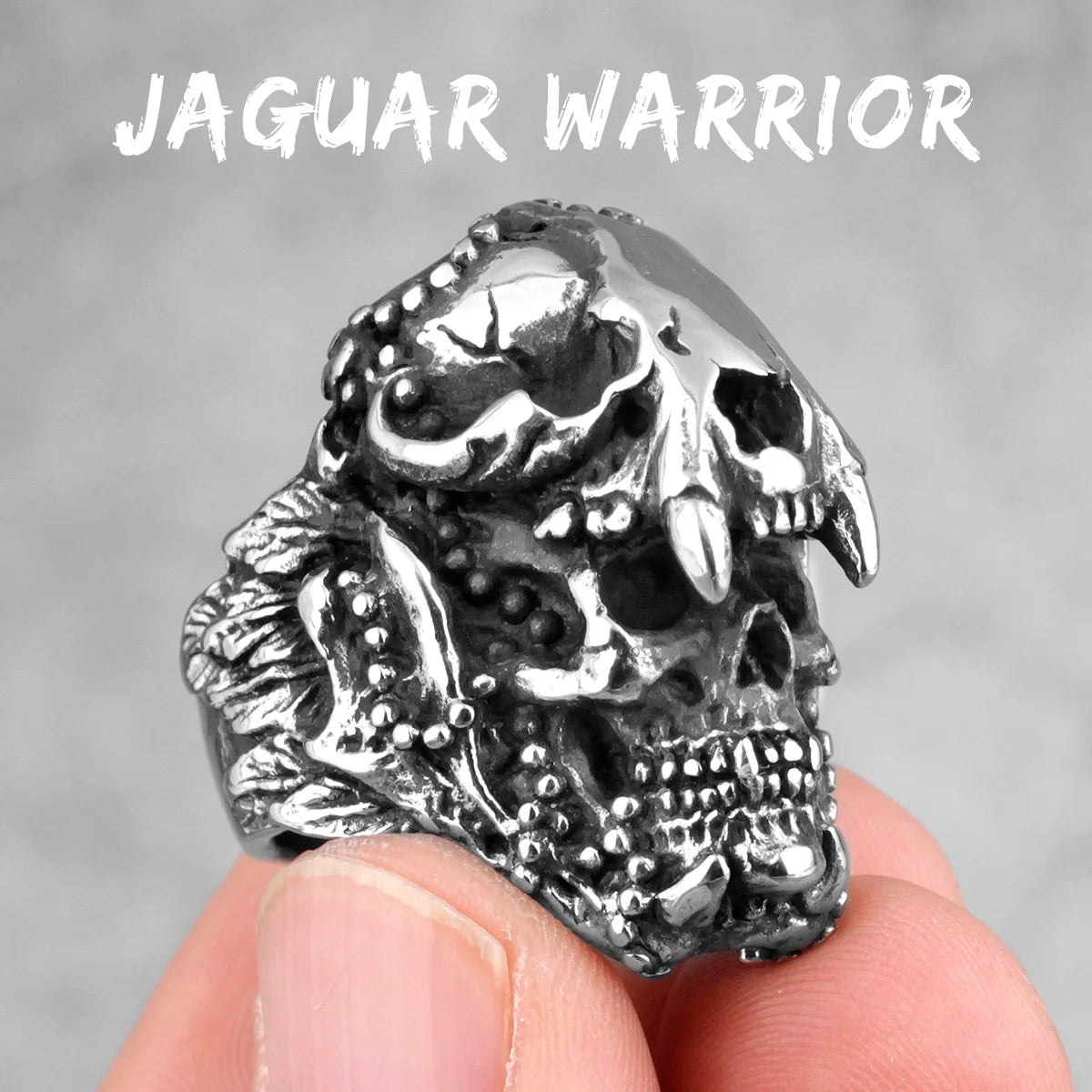 Anneaux Soldat Antique Skull&Bown
